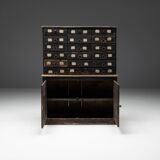 Travail Populaire Apothecary Cabinet, France, 19th Century