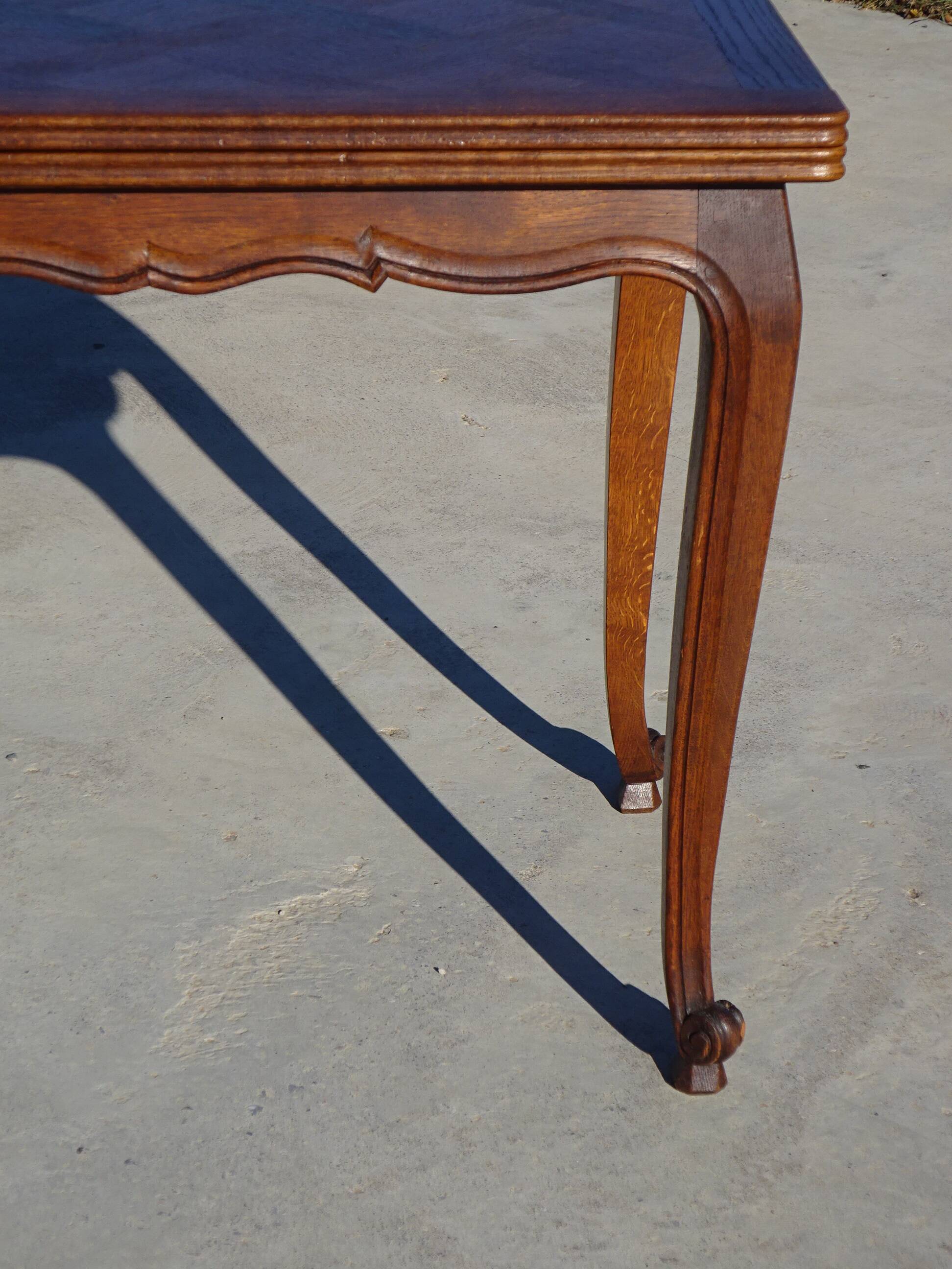 Table portefeuille en chêne