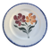 Cake dish E. Charbonnier, Salins, Terre de Fer, countryside model, made in France, flower motif