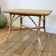 Rattan and bamboo coffee table 60s