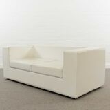 Throw Away sofa by Willie Landels for Zanotta 1965 in white vinyl