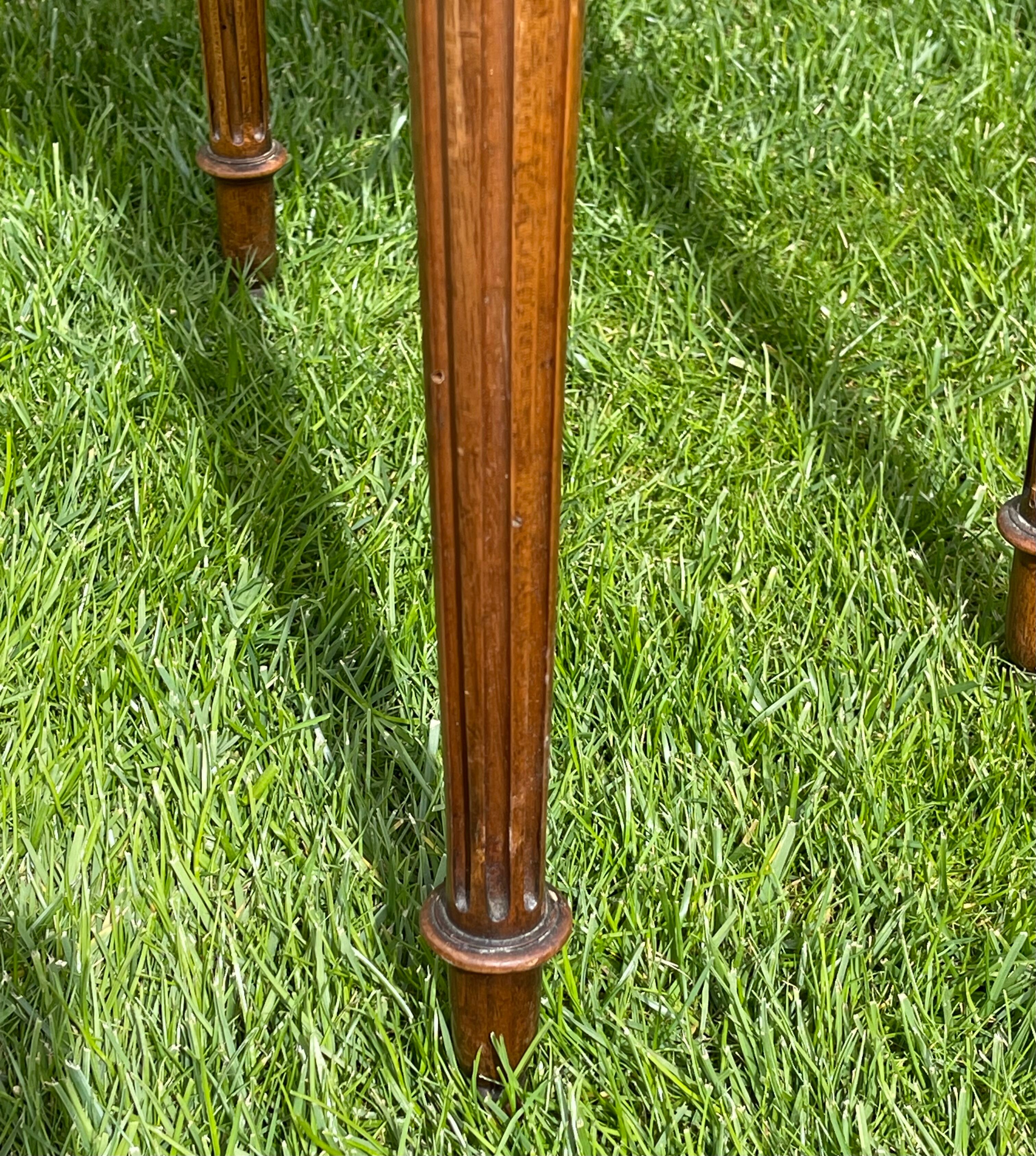 Louis XVI style walnut bedside table