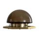 Octagonal ceiling light in brown glass and brass base by Limburg, 1960s, Germany.