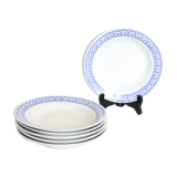 Set of 6 signed plates