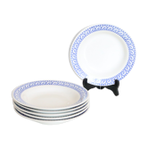 Set de 6 assiettes signées