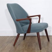 Fauteuil design danois vintage en teck 1960