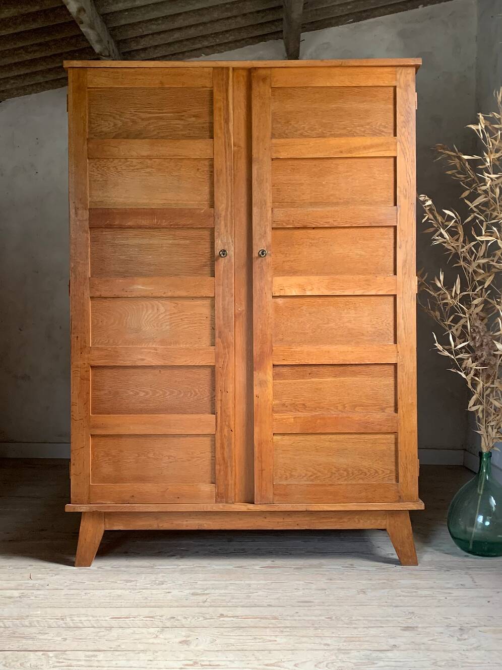 Vintage Parisian wardrobe by René Gabriel, 128 cm