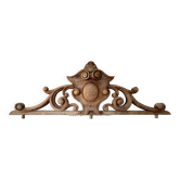 old wooden pediment
