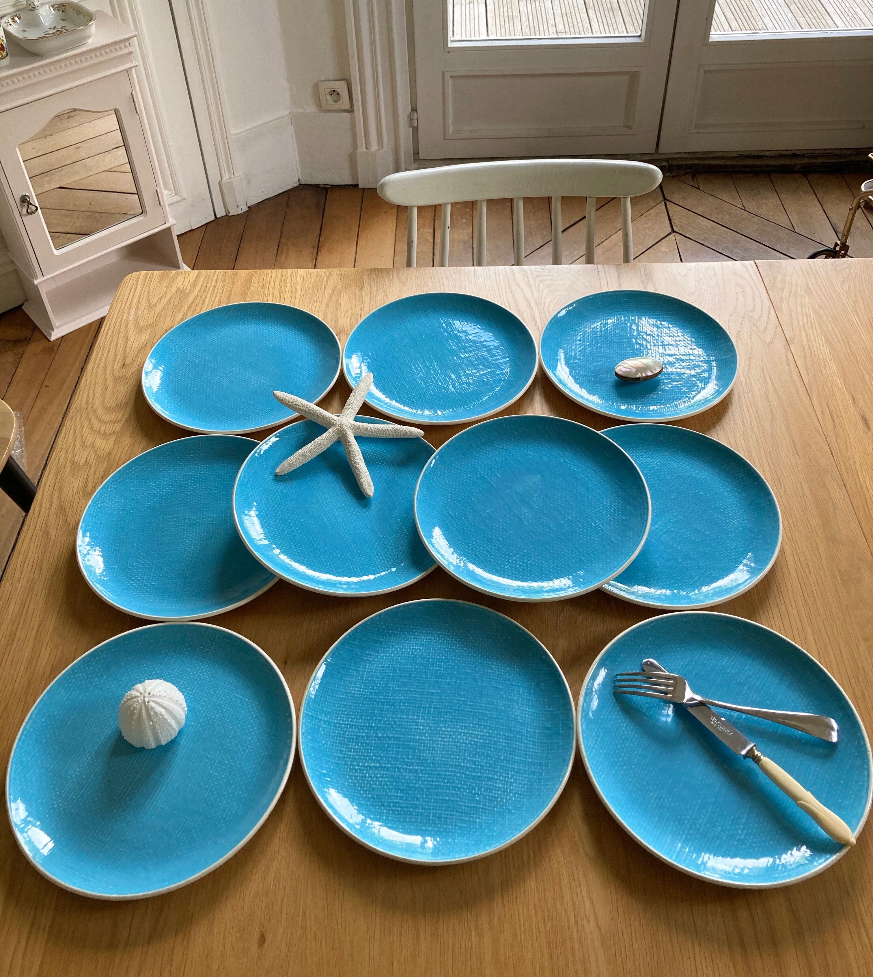 10 Salins Deauville plates
