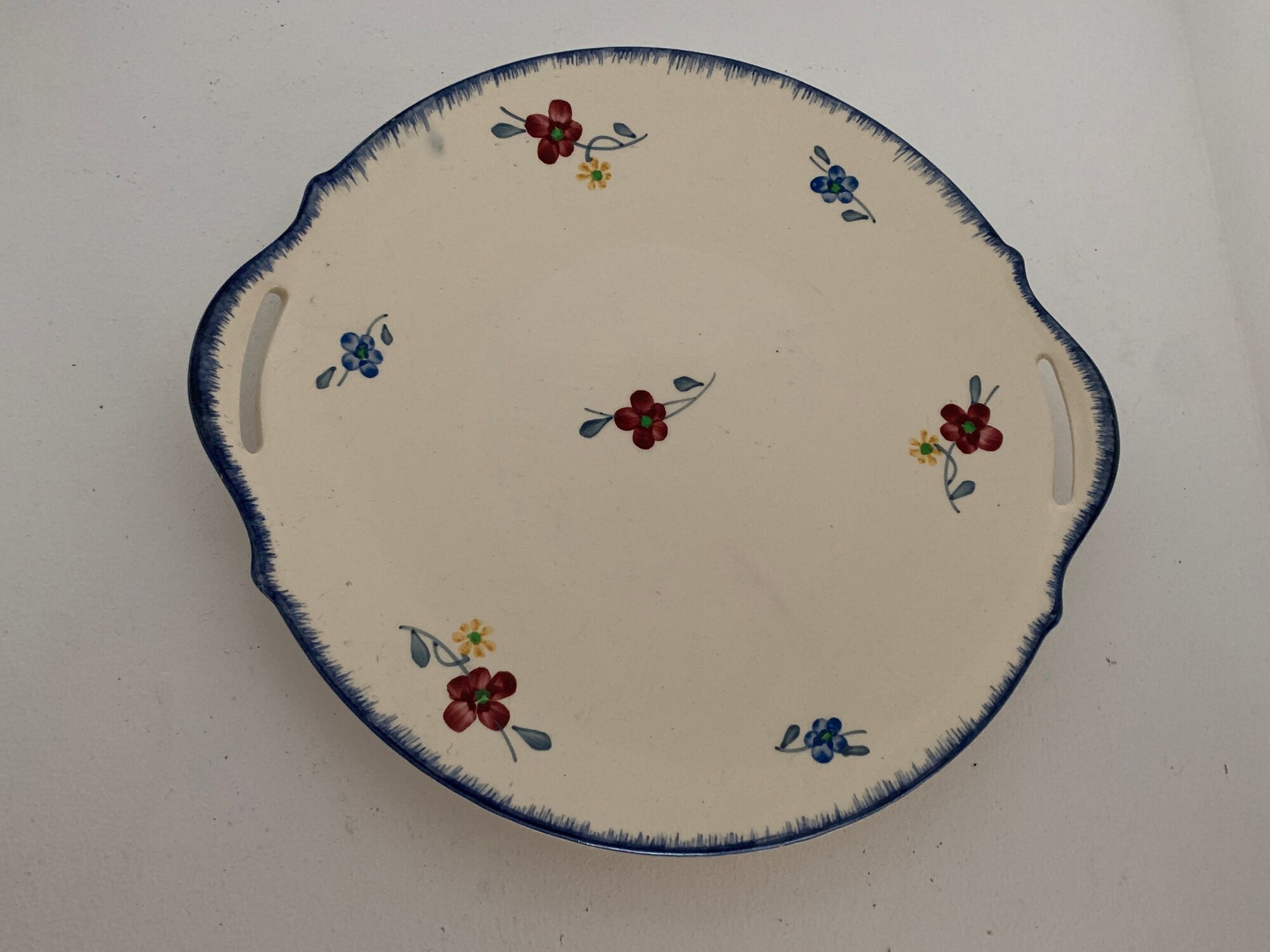 Dessert service 12 plates and 1 dish Mary Lou Digoin Sarreguemines