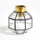 Beautiful 1970s Limburg glass ceiling lamp in octagon shape