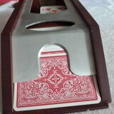 Mahogany croupier's shoe