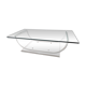 Plexiglas coffee table glass top from the 70s, 140×70cms
