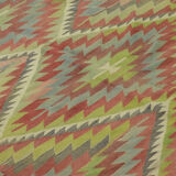 Area kilim rug ,vintage wool turkish handknotted kilim, 314 cmx 185 cm rug