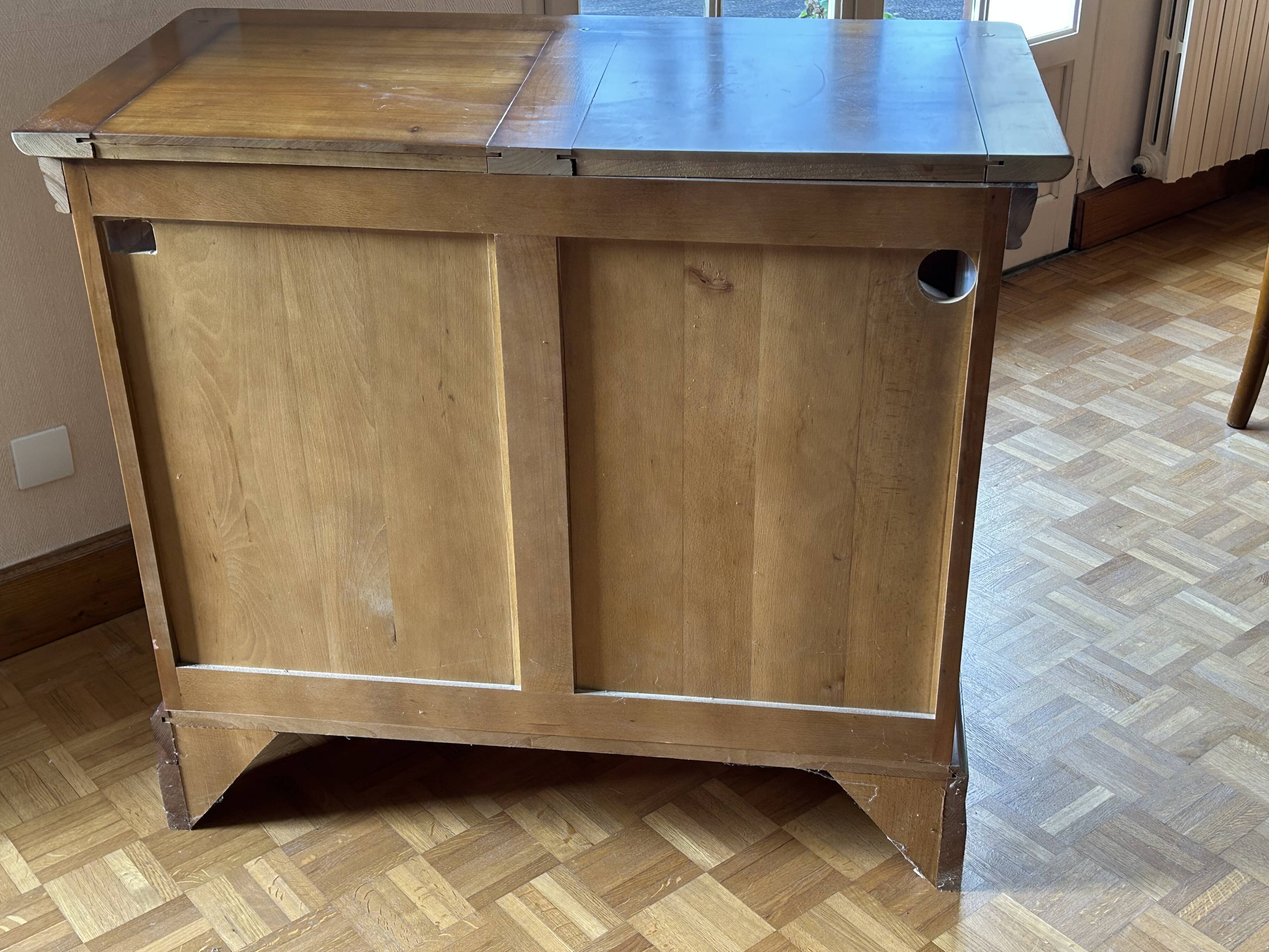 Louis Philippe solid cherry wood TV cabinet.