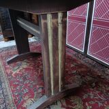 Solid pine bistro table with sanded top, 50s