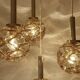 Large Mid Century  Bubble Glass Pendant Light