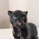 Sculpture panthère noire made in Italy Vintage