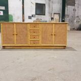 Rattan sideboard 1970