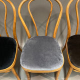 Set of 8 bistro chairs 1950