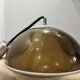 Temde amber acrylic pendant lamp, Switzerland, 1970s