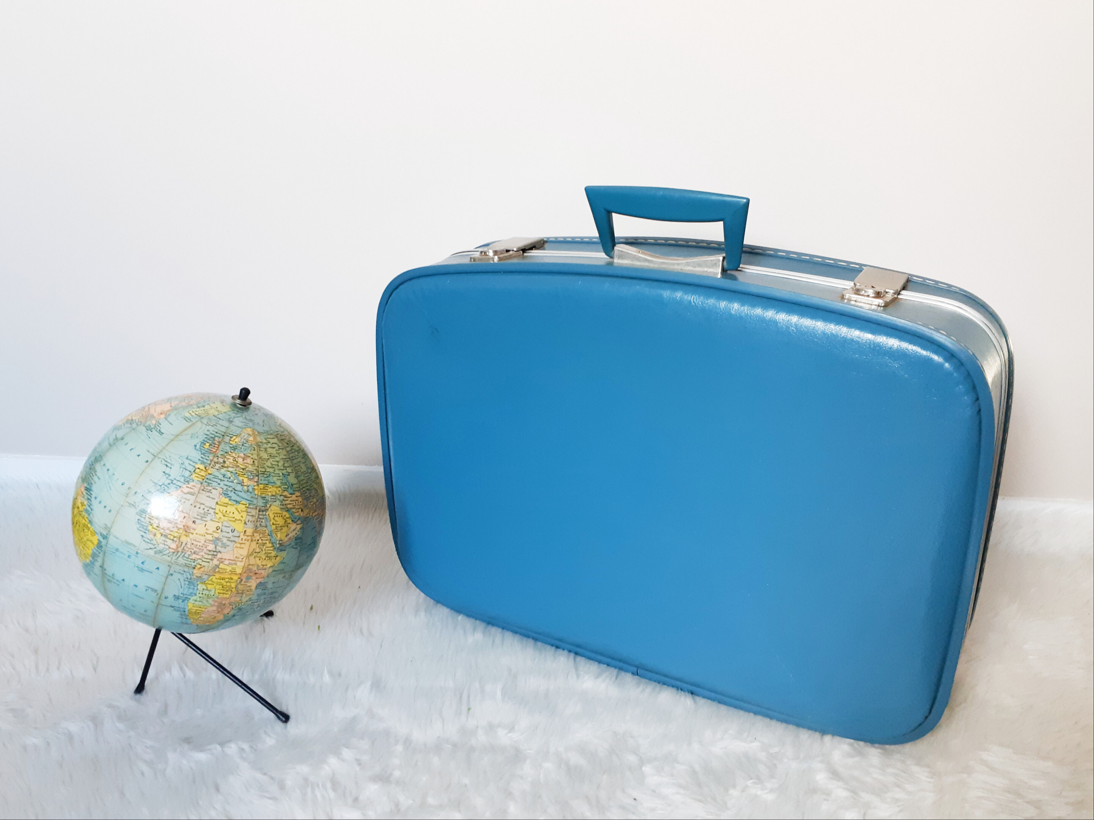Blue "Hotesse" suitcase