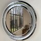 Miroir rond chrome Italie 1960