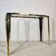 1950s glass and gold console table – Mid-century modern style
