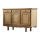 Vintage 1970s Danish Oak Low Cabinet / Sideboard, Henning Kjærnulf style