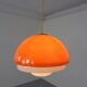 Space Age Orange & White Ceiling Lamp, Italy, 1970s