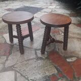 Table bas avec 2 petit tabouret