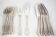 Ercuis Maintenon, Shell, 12 fish forks, 24 pieces in silver-plated metal.