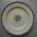 large old dish Vieillard Bordeaux Guirlande antique French dish 19th