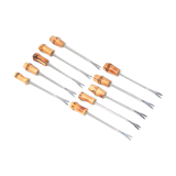 Set de 10 piques à cocktail manche en bambou années 60