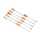 Set of 10 bamboo handle cocktail spades, 60s