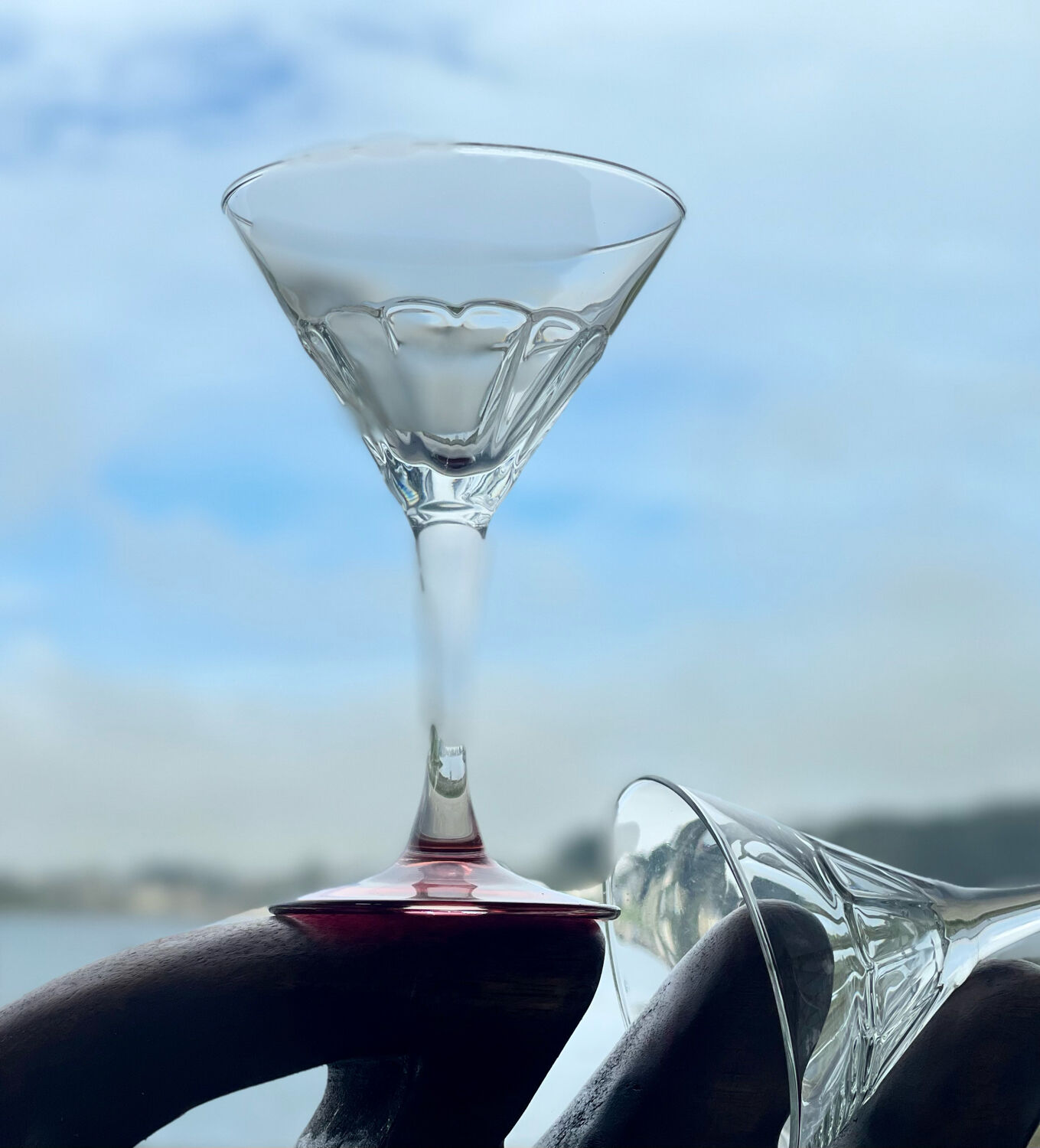 Set of 4 cocktail glasses 1970