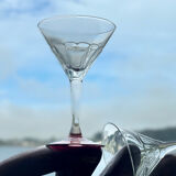 Set of 4 cocktail glasses 1970