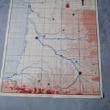 School Nightingale basin Aquitaine and Midi Mediterranean map
