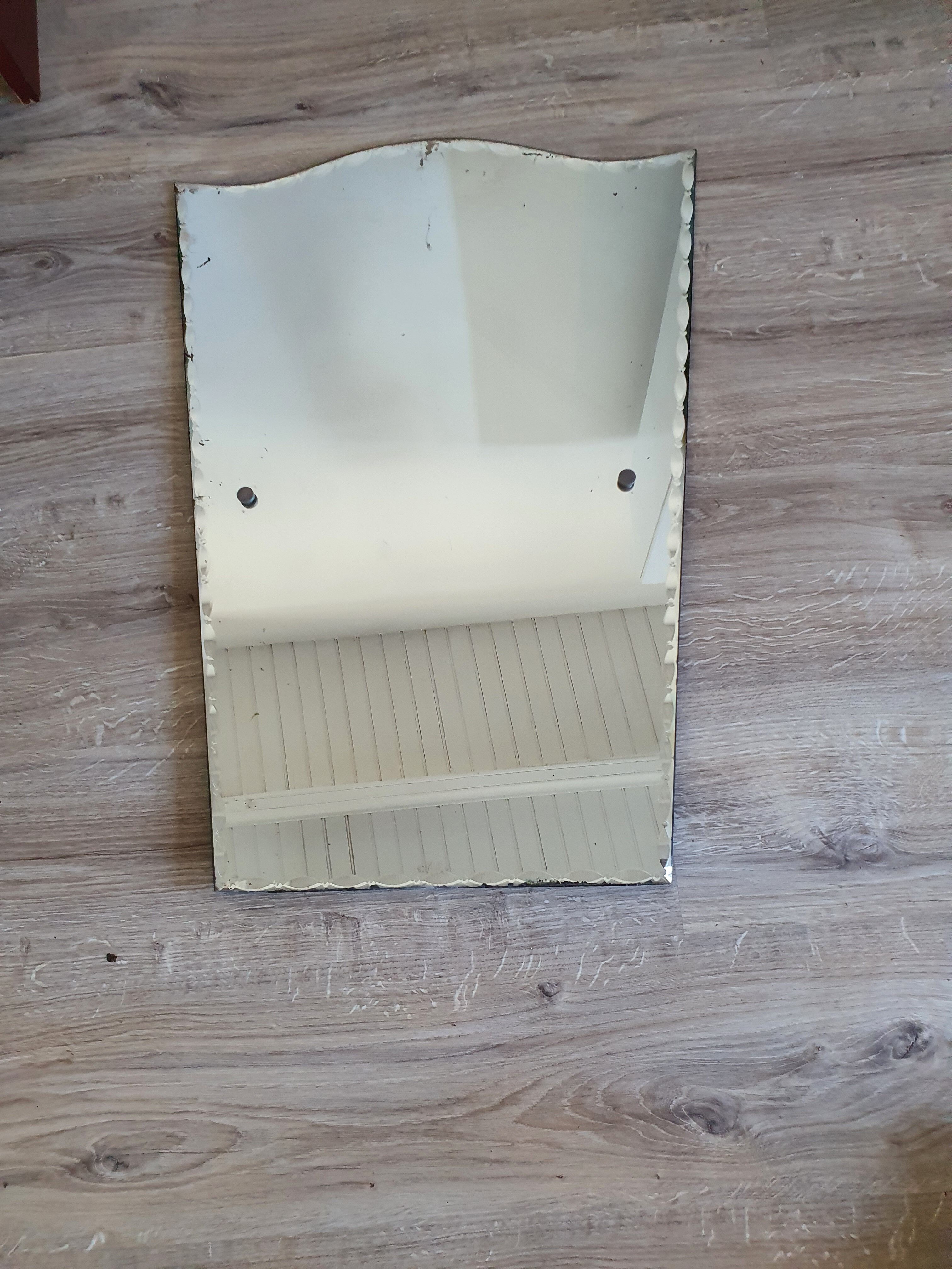 Vintage mirror beveled