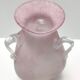 Postmodern pink scavo glass vase