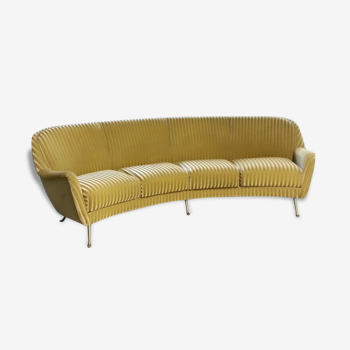 Canapé sofa Arc egg courbe Arc années 50 60 Italien Arflex