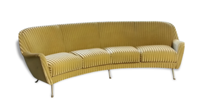 Canapé sofa Arc egg courbe Arc années 50 60 Italien Arflex