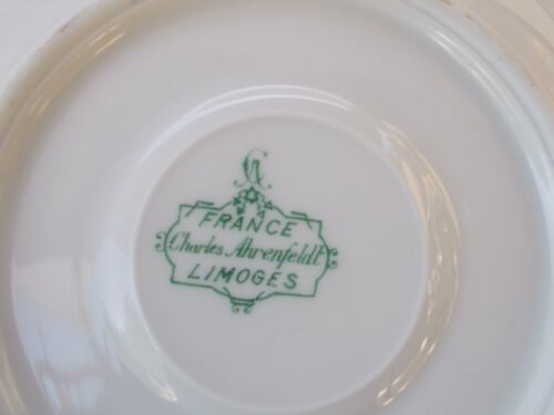 8 tasses café porcelaine Limoges Ahrenfeldt belle dorure