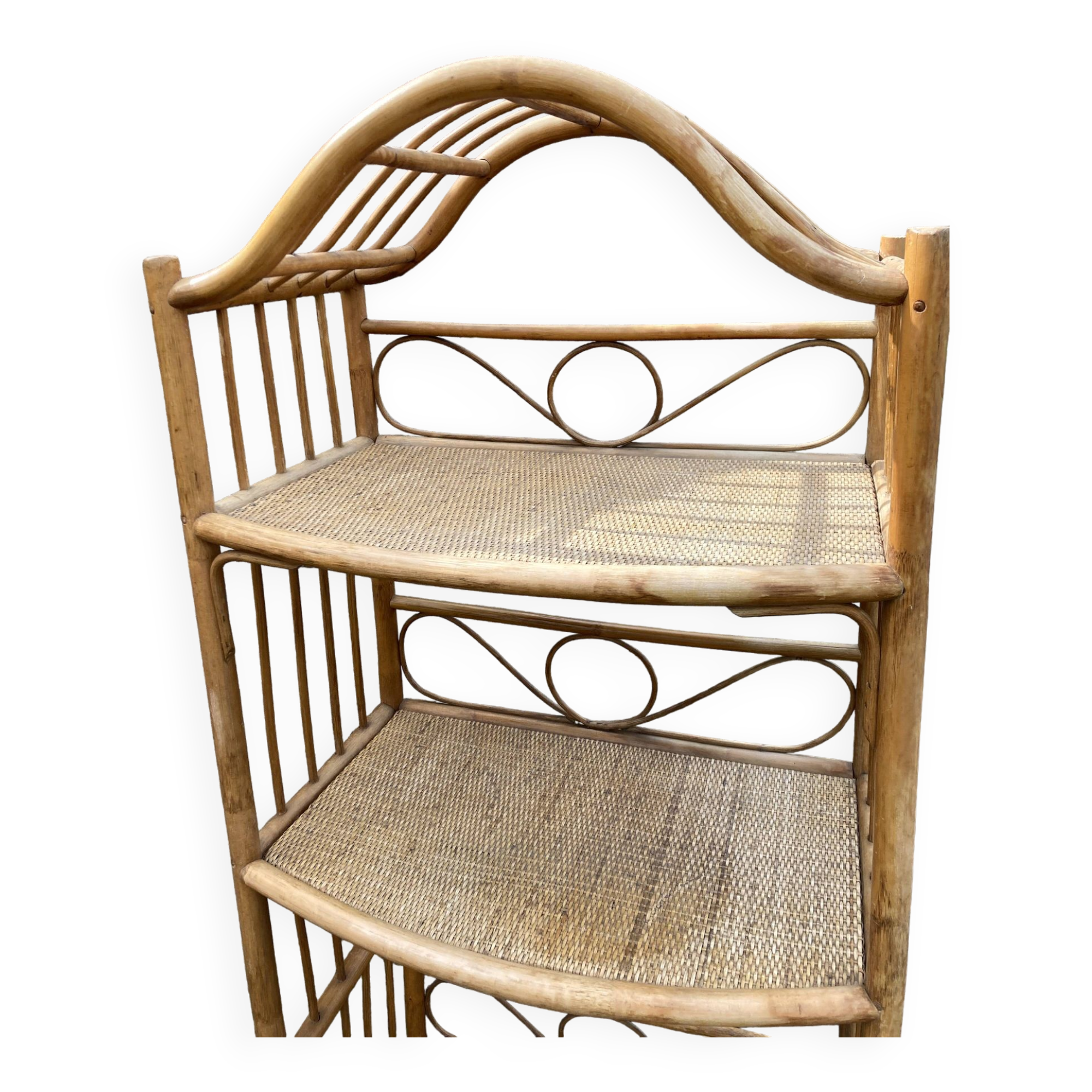 Rattan furniture for veranda.