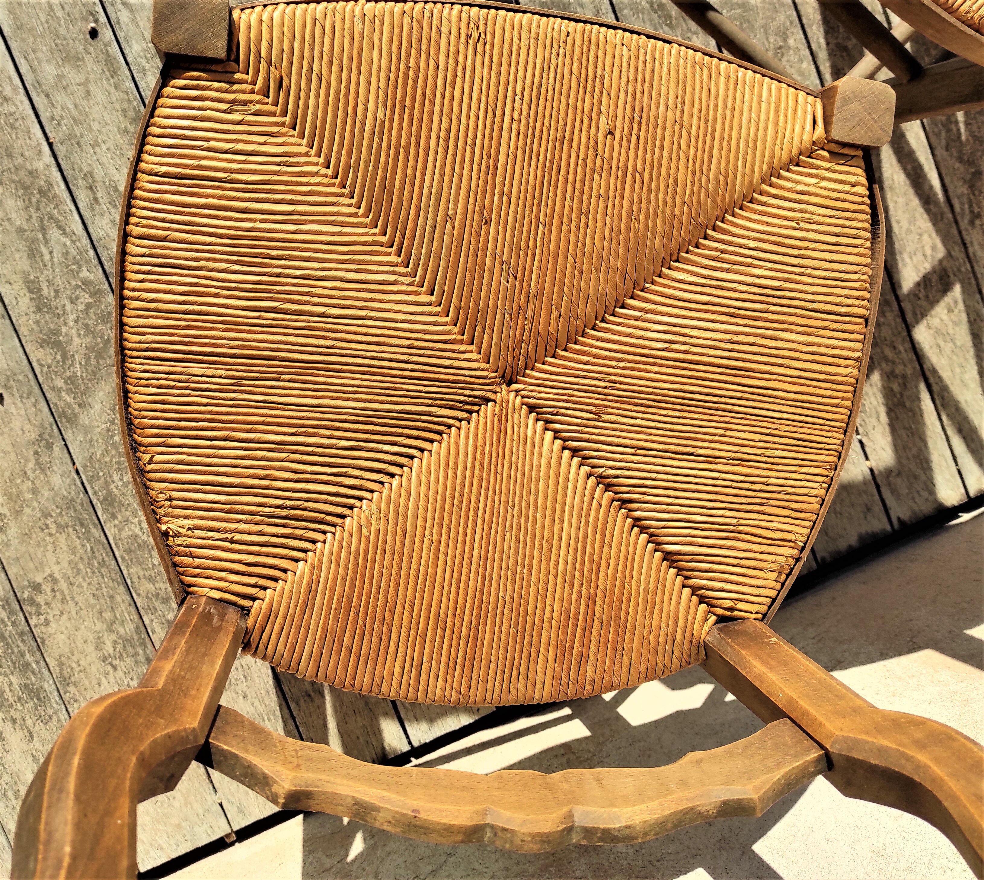 1 lot de 4 chaises rustique