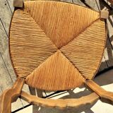 1 set of 4 rustic chairs