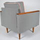 Mid-century original armchair Cube, 1970s,  restored, pied de poule