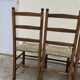 Two-tone straw chairs 1950
