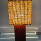 Scandinavian lamp in teak and rope years 60-70