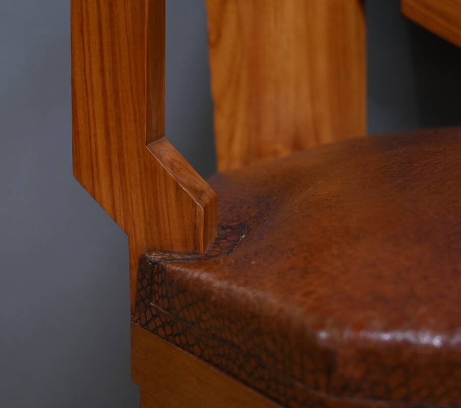 Set of 6 Rosewood Armchairs, Art Deco – 1910